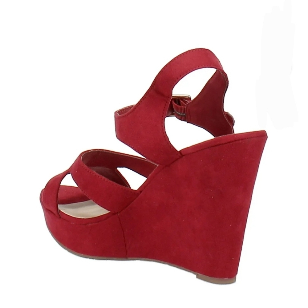 American Rag Rochelle Red Sandal Wedges - New In Box - Picture 4 of 16